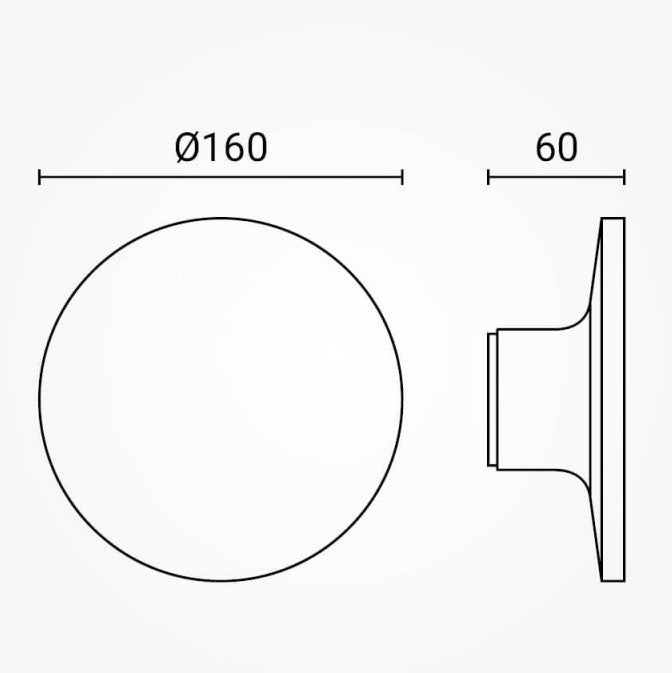 LED Wall Light, Black, 12W, 1200Lm, Warm Light — image 5