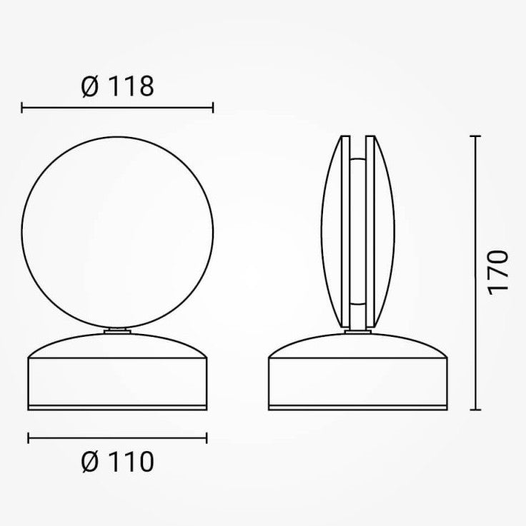 LED Wall Light, Black, 9W, Warm Light — image 5