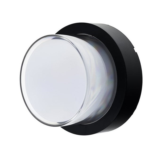 LED Wall Light, Black, Round, 15W, 145°, Neutral Light — image 2