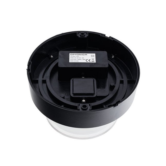 LED Wall Light, Black, Round, 15W, Warm Light — image 3