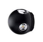 LED Wall Light, Black, Round, 4 LEDs, 4W, Neutral Light — image 1