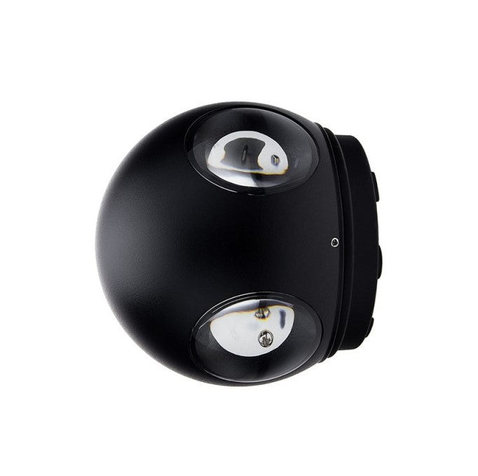 LED Wall Light, Black, Round, 4 LEDs, 4W, Warm Light — image 2