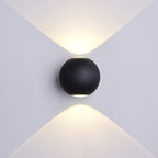 LED Wall Light, Black, Round, 6W, Warm Light — image 3