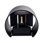 LED Wall Light, Black, Round, Adjustable Beam, 6W, Warm Light — image 4