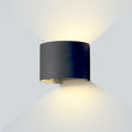LED Wall Light, Black, Round, Adjustable Beam, 6W, Warm Light — image 1
