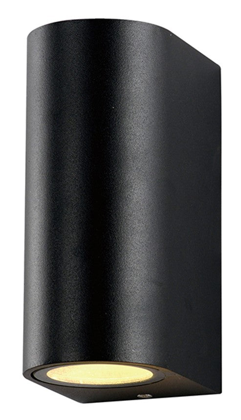 LED Wall Lamp, Black, Cylinder, 2 Sockets, Max 35W — image 1