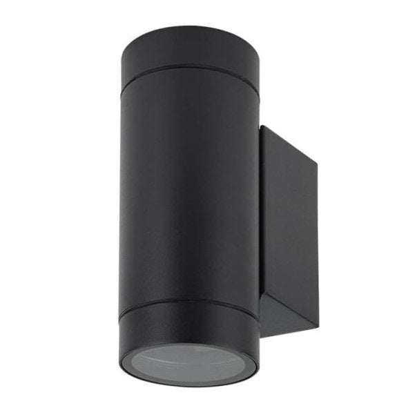 LED Wall Lamp, 2xGU10, Cylinder, Black — image 2