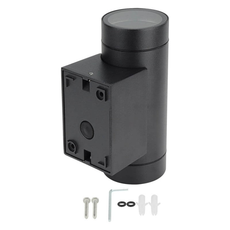 LED Wall Lamp, 2xGU10, Cylinder, Black — image 3