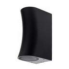 LED Wall Lamp, Black, Curved Cylinder, 2 Sockets, Max 35W — image 2