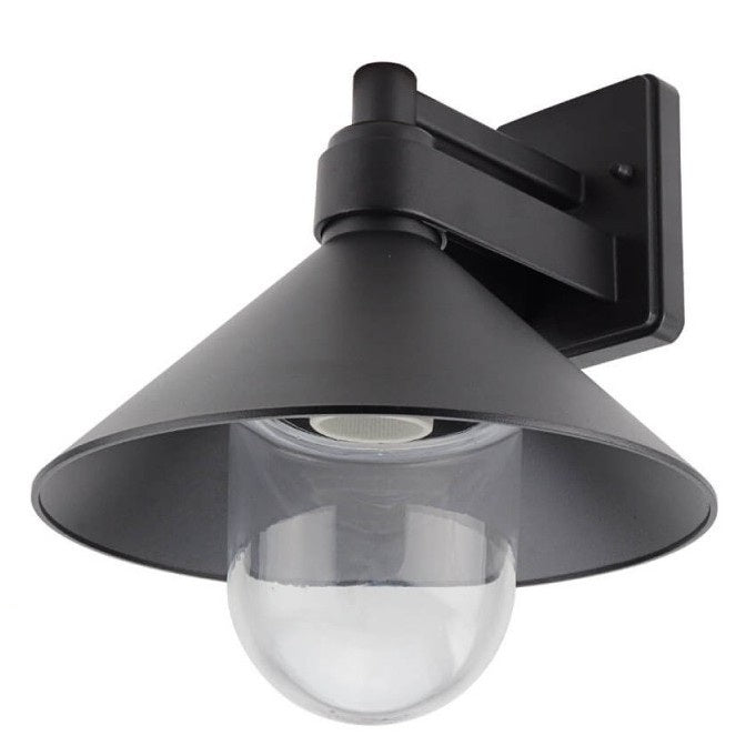 LED Wall Lamp, 1xЕ27, Downward, Black — image 2