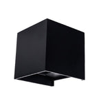 LED Wall Light, Black, Square, Adjustable Beam, 12W, Neutral Light — image 1