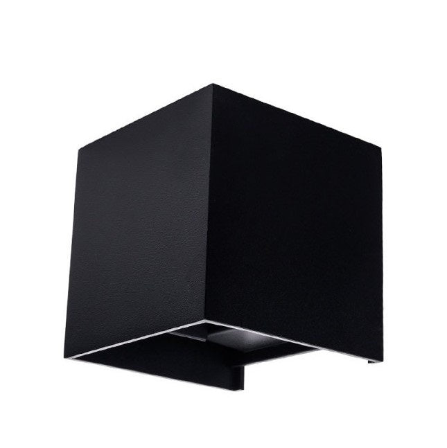 LED Wall Light, Black, Square, Adjustable Beam, 12W, Neutral Light — image 1