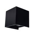LED Wall Light, Black, Square, Adjustable Beam, 12W, Warm Light — image 1