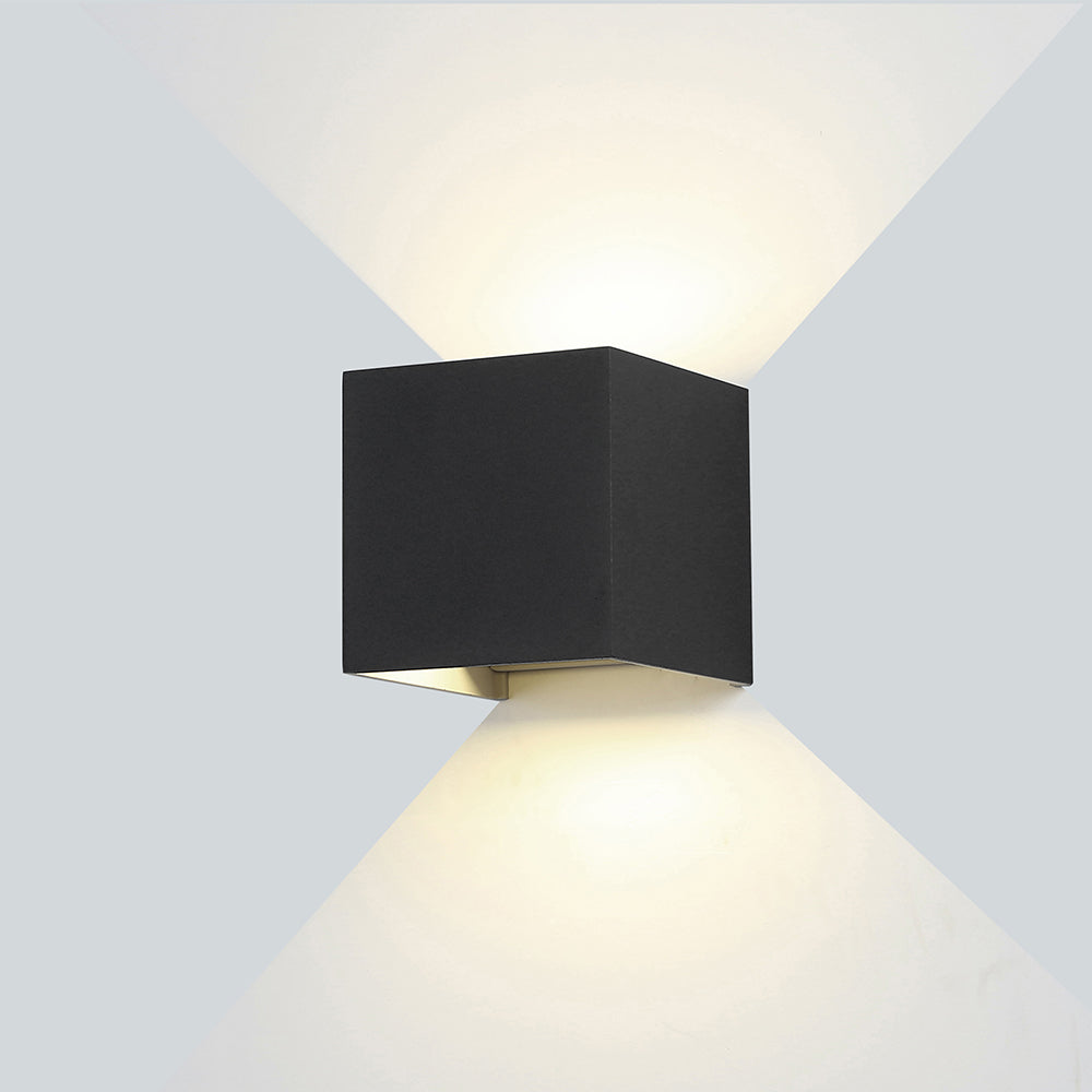 LED Wall Light, Black, Square, Adjustable Beam, 6W, Neutral Light — image 4