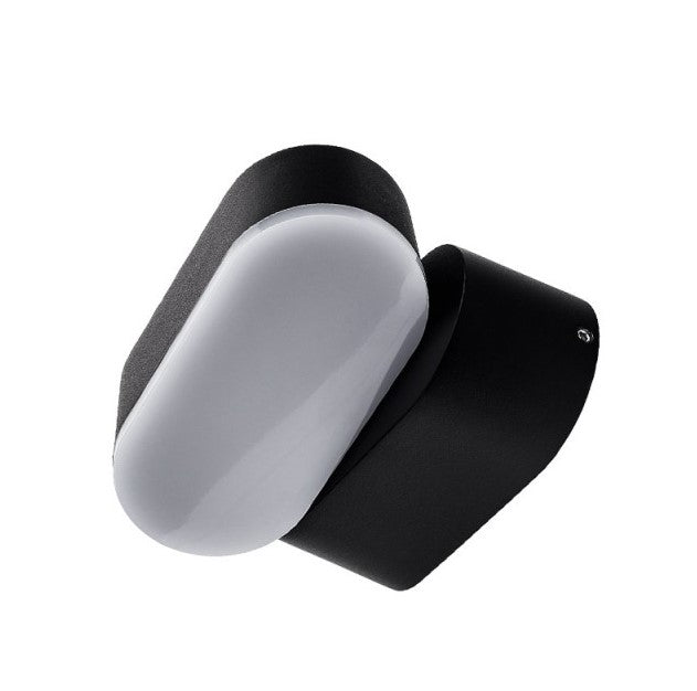 LED Wall Light, Black, Rotatable, 6W, Warm Light — image 5