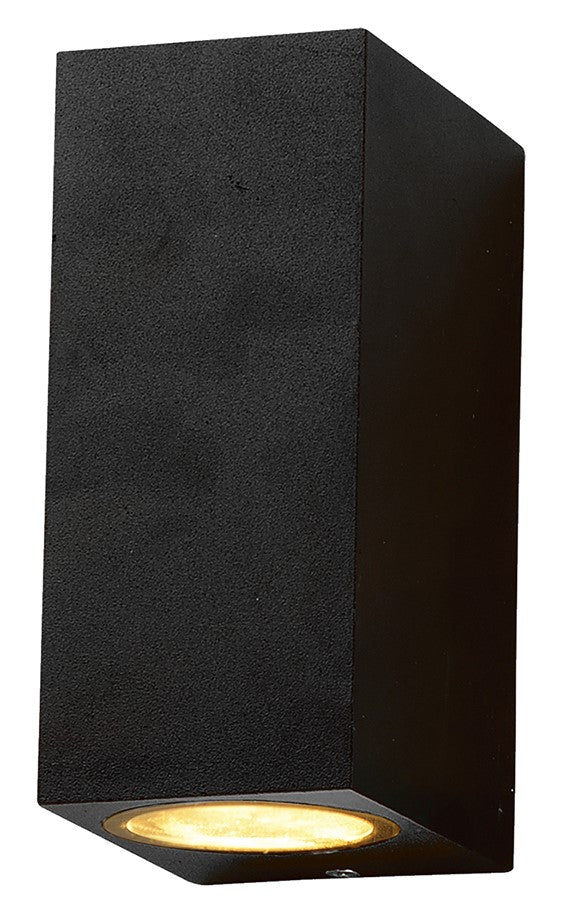 LED Wall Lamp, Black, Rectangular, 2 Sockets, Max 35W — image 1