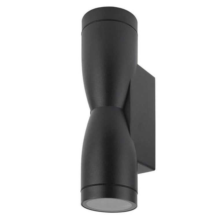 LED Wall Lamp, 2xGU10, Spindle, Black — image 2