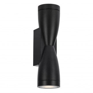 LED Wall Lamp, 2xGU10, Spindle, Black — image 1