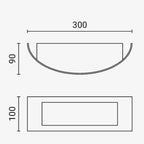 LED Wall Light, Stainless Steel, 1 Socket, Max 16W — image 4