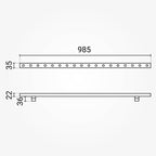 LED Wall Washer, Black, 18W, White Light — image 3