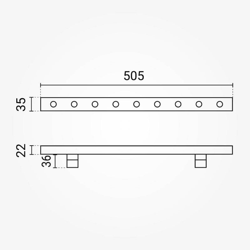 LED Wall Washer, Black, 9W, Warm Light — image 3