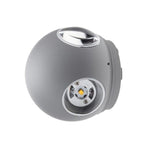 LED Wall Light, Grey, Round, 4 LEDs, 4W, Neutral Light — image 1