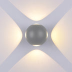 LED Wall Light, Grey, Round, 4 LEDs, 4W, Neutral Light — image 3