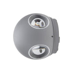 LED Wall Light, Grey, Round, 4 LEDs, 4W, Warm Light — image 2