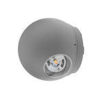 LED Wall Light, Grey, Round, 6W, Warm Light — image 1