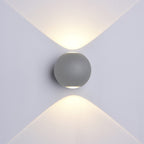 LED Wall Light, Grey, Round, 6W, Warm Light — image 3