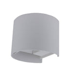 LED Wall Light, Grey, Round, Adjustable Beam, 6W, Warm Light — image 3