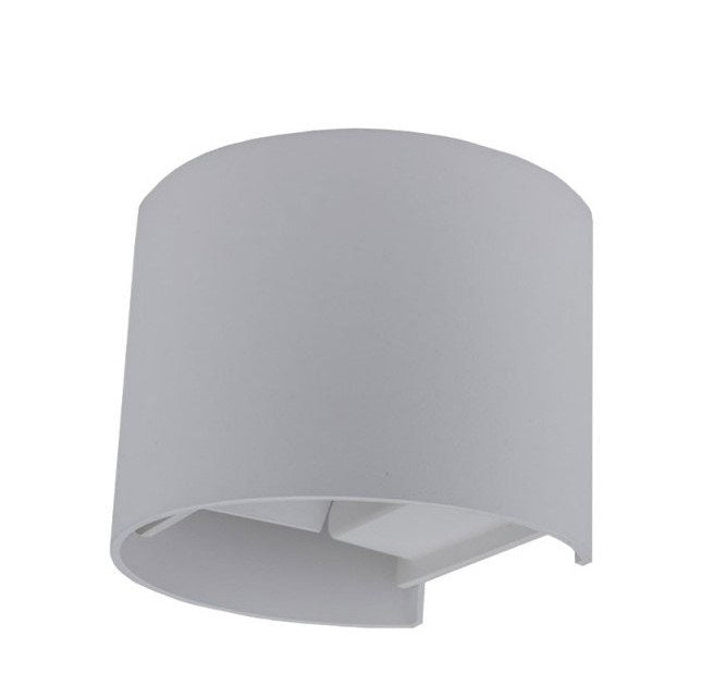 LED Wall Light, Grey, Round, Adjustable Beam, 6W, Warm Light — image 3