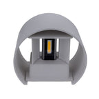 LED Wall Light, Grey, Round, Adjustable Beam, 6W, Warm Light — image 4