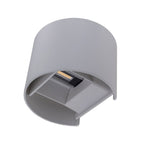 LED Wall Light, Grey, Round, Adjustable Beam, 6W, Warm Light — image 5