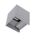 LED Wall Light, Grey, Square, Adjustable Beam, 12W, Warm Light — image 3