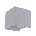 LED Wall Light, Grey, Square, Adjustable Beam, 12W, Warm Light — image 1