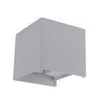 LED Wall Light, Grey, Square, Adjustable Beam, 12W, Warm Light — image 1