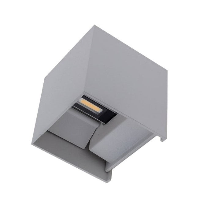 LED Wall Light, Grey, Square, Adjustable Beam, 6W, Neutral Light — image 3