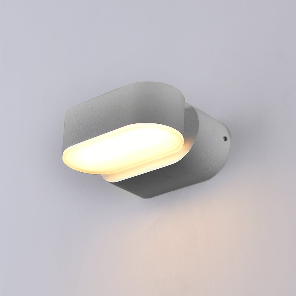 LED Wall Light, Grey, Rotatable, 6W, Warm Light — image 1