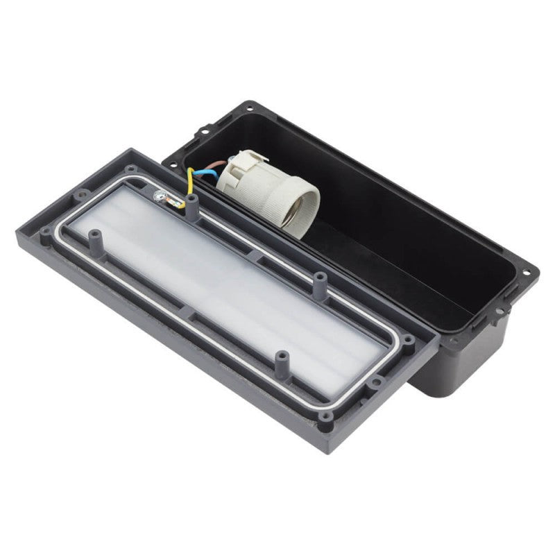 LED Wall Lamp, Grey, Grid — image 2