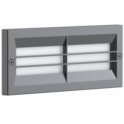 LED Wall Lamp, Grey, Grid — image 1