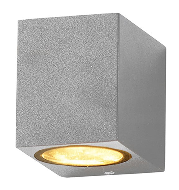 LED Wall Lamp, Silver, Square, 1 Socket, Max 35W — image 1