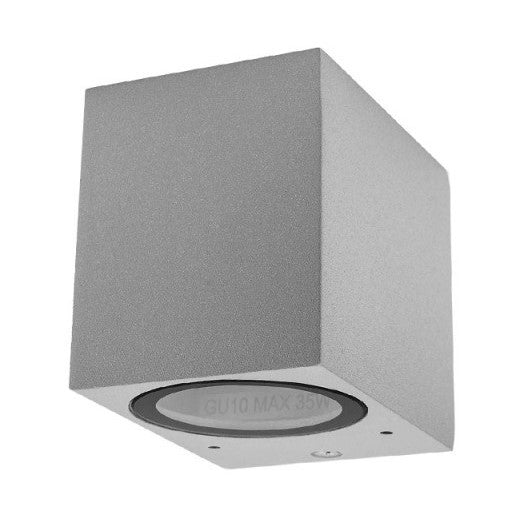 LED Wall Lamp, Silver, Square, 1 Socket, Max 35W — image 2