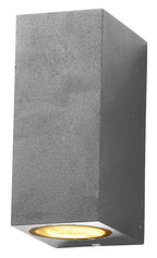 LED Wall Lamp, Silver, Rectangular, 2 Sockets, Max 35W — image 1