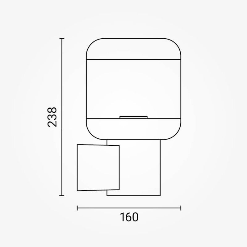 LED Wall Lamp, Up, Dark Grey — image 5