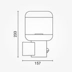 LED Wall Lamp, Up, Dark Grey, PIR Sensor — image 5