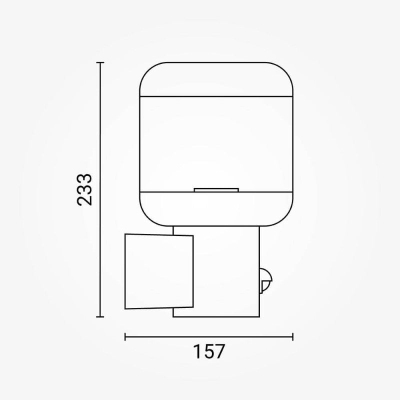 LED Wall Lamp, Up, Dark Grey, PIR Sensor — image 5