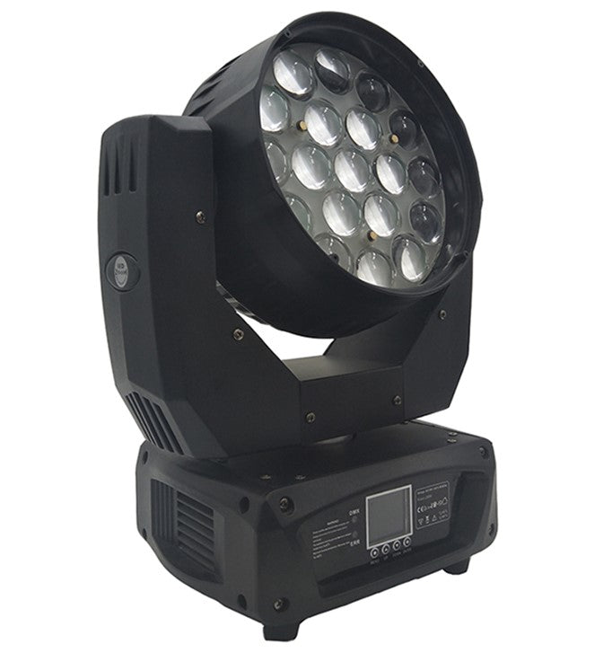 LED Beam Moving Light, 19x15W, 300W, RGBW, Zoom — image 1