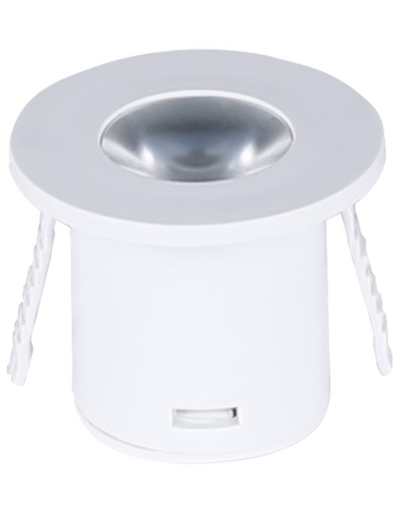 LED Cabinet Light, Round, White, 1W, Warm Light — image 1