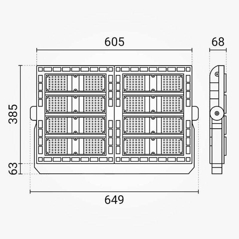 LED Stadium Floodlight, 480W, White Light — image 3